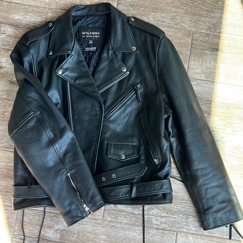 Wilson’s Leather Men’s Leather Motorcycle Jacket